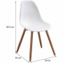 Chaise de jardin Blanc 50 x 55 x 85,5 cm (4 Pièces)