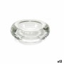 Bougeoir Transparent verre 6,5 x 2,5 x 6,5 cm (12 Unités)