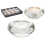 Candleholder Transparent Glass 6,5 x 2,5 x 6,5 cm (12 Units)