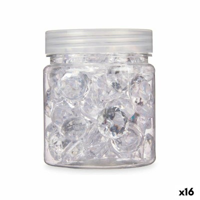 Decorative Stones Diamond 150 g Transparent (16 Units)