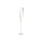 Hat stand Home ESPRIT White Natural Wood Metal Scandi 33 x 33 x 185 cm