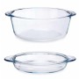 Casserole avec Couvercle Transparent Verre Borosilicaté 2,1 L (4 Unités)