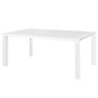 Dining Table Io White Aluminium 180 x 100 x 75 cm