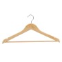 Set of Clothes Hangers 44,5 x 1,2 x 23 cm Brown Wood Metal (8 Units)