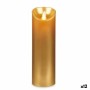 LED Candle Golden 8 x 8 x 25 cm (12 Units)