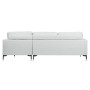 Canapé chaise longue DKD Home Decor Gris clair Métal 250 x 160 x 85 cm