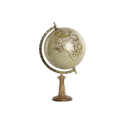 Globe DKD Home Decor Brown Golden PVC Metal 24 x 20 x 38 cm