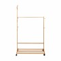 Coat Stand with Wheels Confortime Natural Bamboo 100 x 35 x 170 cm