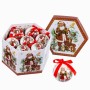 Boules de Noël Multicouleur Polyfoam Père Noël 7,5 x 7,5 x 7,5 cm (14 Unités)