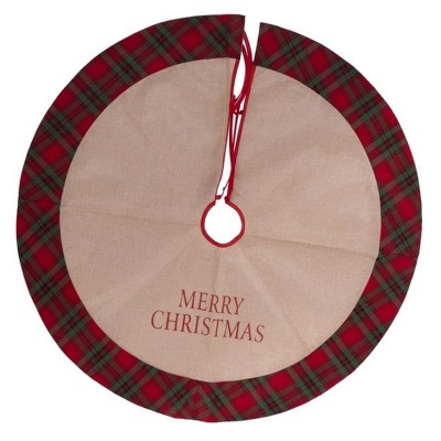 Christmas tree skirt Jute 90 cm