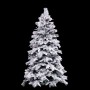 Sapin de Noël Blanc Vert PVC Métal Polyéthylène 180 cm