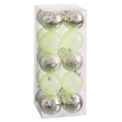 Christmas Baubles Green 8 x 8 x 8 cm (20 Units)