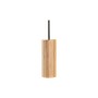 Toilet Brush DKD Home Decor Silver Natural Metal Bamboo 10 x 10 x 36,8 cm