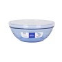 Round Lunch Box with Lid Duralex   Crystal Blue Ø 20,5 cm (4 Units)  