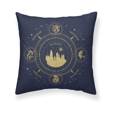 Cushion cover Harry Potter Christmas Gold Navy Blue 50 x 50 cm