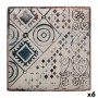 Flat Plate La Mediterránea Grecia Porcelain 24 x 24 x 2 cm (6 Units)