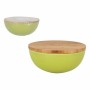Bowl Percutti Legno percutti Green With lid Bamboo (4 Units)