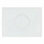 Flat Plate Inde Gourmet Porcelain White 29,5 x 22 x 3 cm (6 Units)