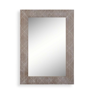 Wall mirror Versa Paolownia wood Mirror 2 x 76 x 54 cm