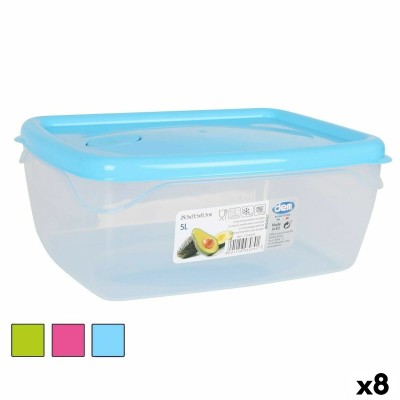 Rectangular Lunchbox with Lid Dem 5 L Rectangular 29,5 x 21,5 x 11,7 cm (8 Units)