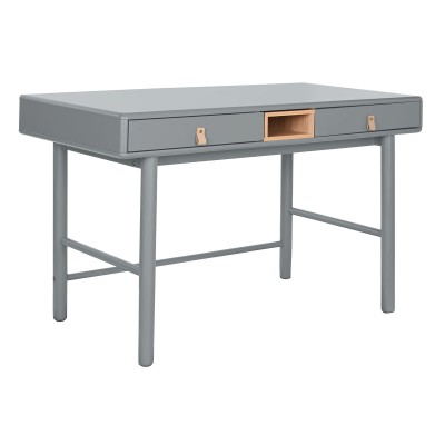 Desk Home ESPRIT Blue Grey MDF Wood 120 x 60 x 75 cm