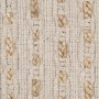 Carpet White Natural 70 % cotton 30 % Jute 170 x 70 cm