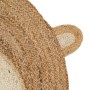 Carpet Monkey White Beige 100 % Jute 100 x 100 cm