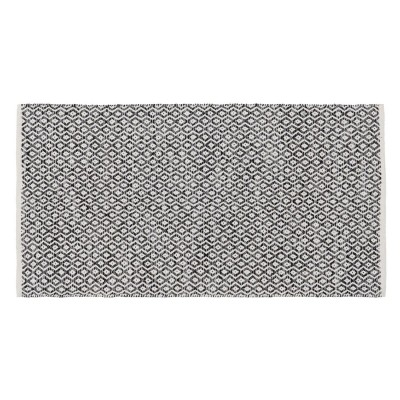 Carpet Grey 70 % cotton 30 % Polyester 80 x 150 cm