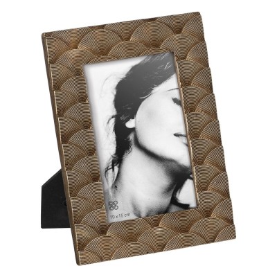 Photo frame Golden Polyresin 17,2 x 1,5 x 22,3 cm