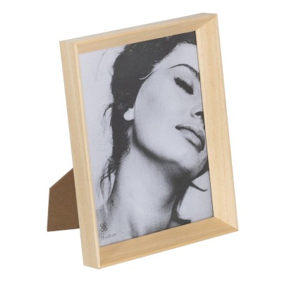 Cadre photo Beige Bois Verre 17 x 2,5 x 22 cm