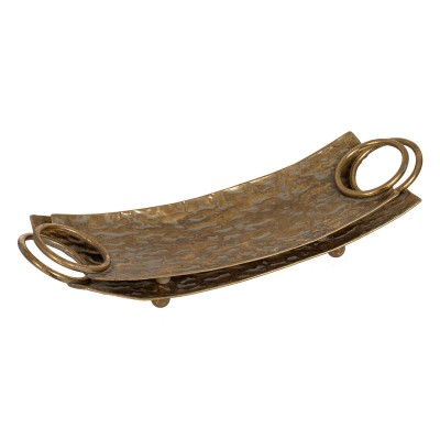 Snack tray Golden Iron 51 x 16 x 9 cm (2 Units)