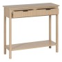 Console Naturel Bois de pin Bois MDF 90 x 30 x 81 cm