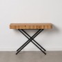 Console Brown Black Wood Iron 100 x 40 x 70 cm