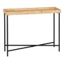 Console Black Natural Wood Iron MDF Wood 98 x 32 x 80,5 cm