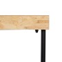 Console Noir Naturel Bois Fer Bois MDF 98 x 32 x 80,5 cm