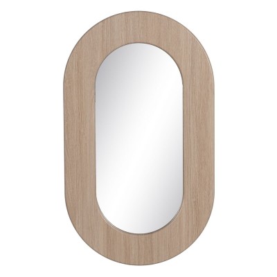 Miroir mural Naturel Verre Bois MDF 50 x 2,2 x 85 cm