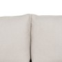 Sofa Beige Polyester Linen 210 x 93 x 95 cm