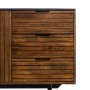 Sideboard ABNER Brown Black 160 x 40 x 75 cm