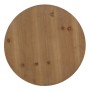 Petite Table d'Appoint Naturel Fer Bois d'épicéa Bois MDF 39 x 39 x 51,5 cm