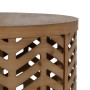 Small Side Table Natural Iron Fir wood MDF Wood 39 x 39 x 51,5 cm