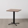 Table Noir Naturel Bois MDF 60 x 60 x 75 cm