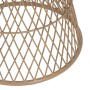 Side table Beige Iron Rattan 55 x 55 x 50 cm