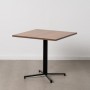 Table Black Natural MDF Wood 80 x 80 x 75 cm