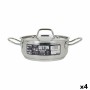 Casserole avec Couvercle Quttin Hotel Acier ø 20 x 8 cm (4 Unités)