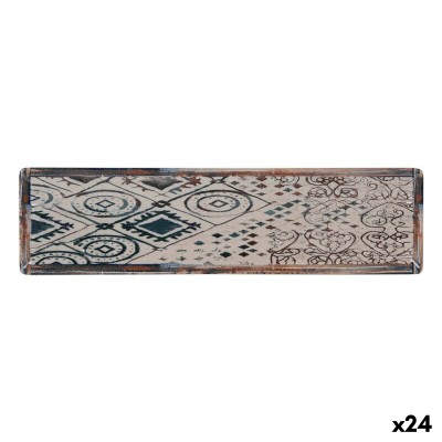 Plat à Gratin La Mediterránea Grecia Porcelaine Rectangulaire 30 x 8 x 2 cm (24 Unités)