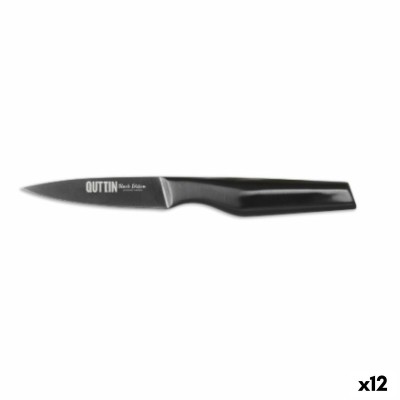 Peeler Knife Quttin Black Edition 10,5 cm 1,8 mm (12 Units)