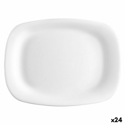 Assiette plate Bormioli Parma Rectangulaire (24 Unités) (18 x 21 cm)