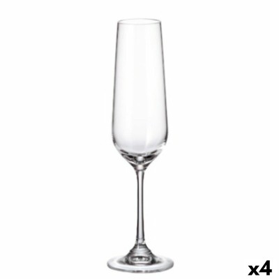 Set of cups Bohemia Crystal Sira champagne 200 ml 6 Units 4 Units