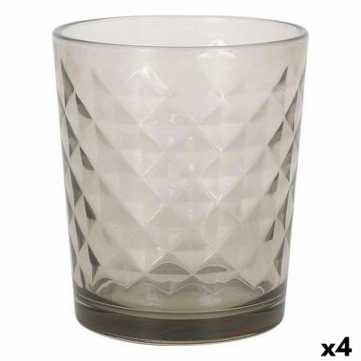 Set of glasses Sweet Ahome Diamonds Grey 360 ml 6 Pieces (4 Units)