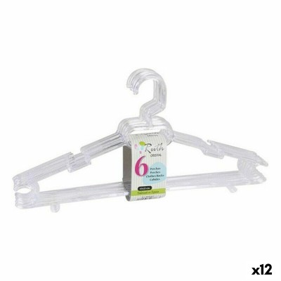 Hangers Ruth Dem Ruth Crystal 6 Pieces 43 x 22 x 4,5 cm (12 Units)